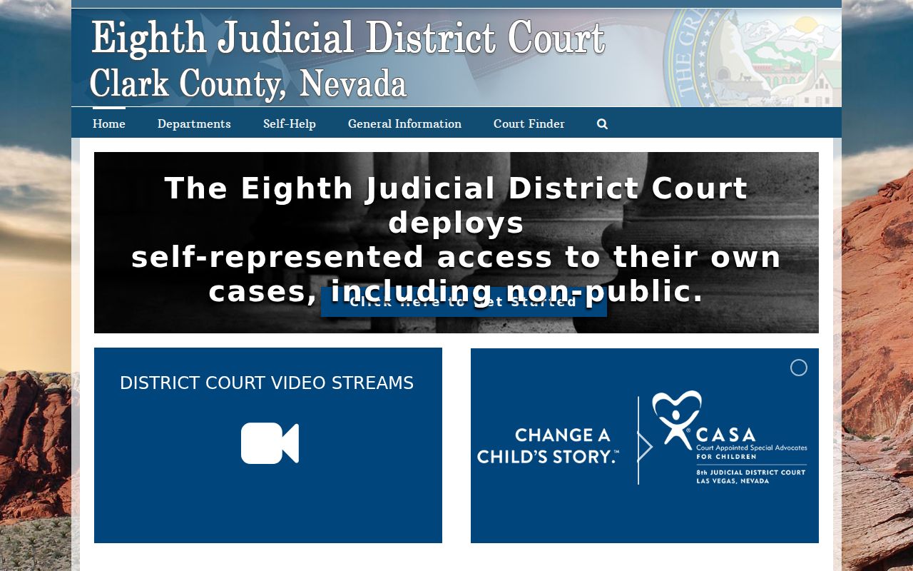 Clark County people search District and Family Court records gateway